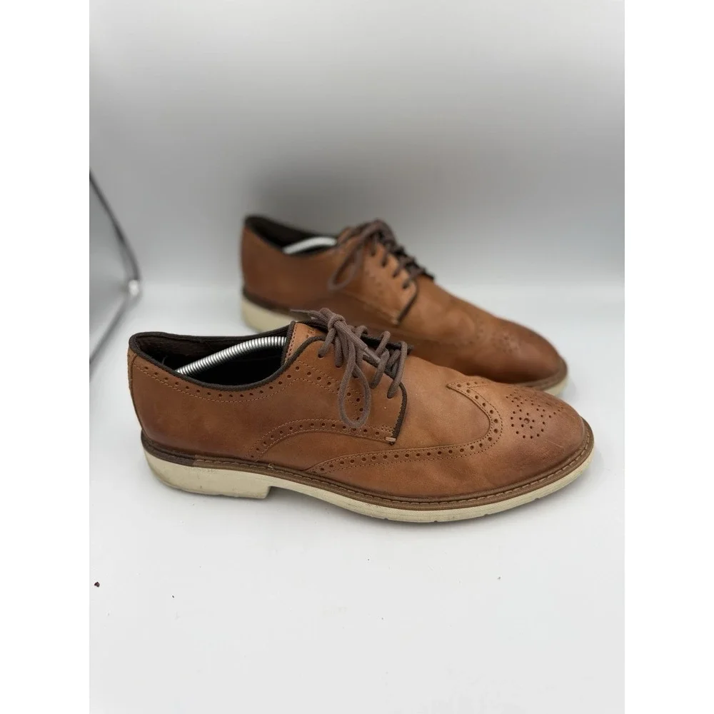 Cole Haan Grand Series Go To Wingtip Oxford Shoes Men's 12M Brown Leather C34120